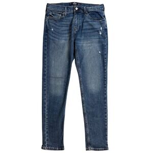 Hollister California Athletic Skinny Jeans Men W31 L32 Blue Denim Epic Flex